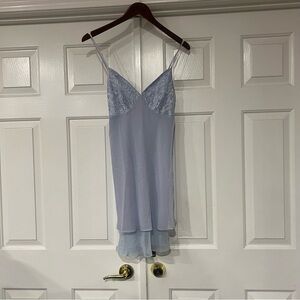 Elegant Blue Lace Chemise